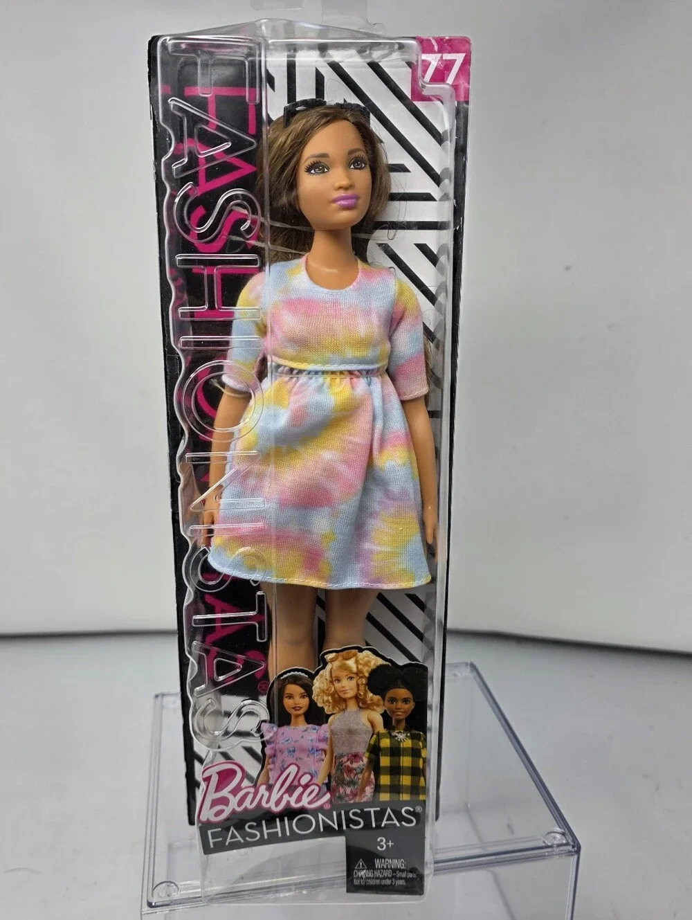 Barbie Fashionistas Dolls Tie Dye, Curvy Brown - Mattel - Girls